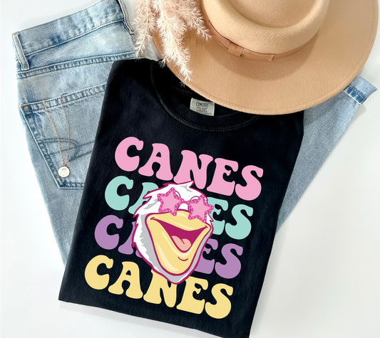 Canes Colorful Caniac Tee