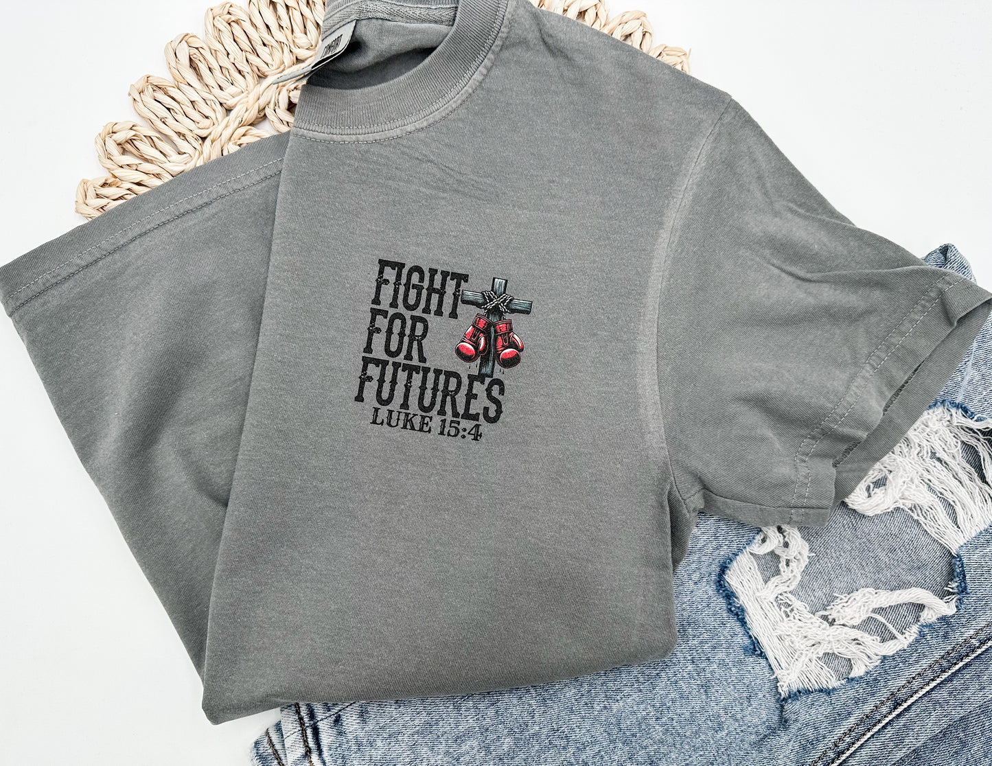 Fight for Futures/Hard Fought Hallelujah Tee (Fundraiser for Missions to search for missing kids)