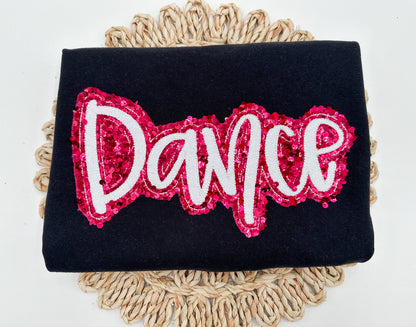 Dance or Dance Mom (mom will be embroidered underneath it)