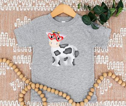 Cow with Heart Glasses