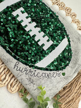 Load image into Gallery viewer, Sequin Football team tee
