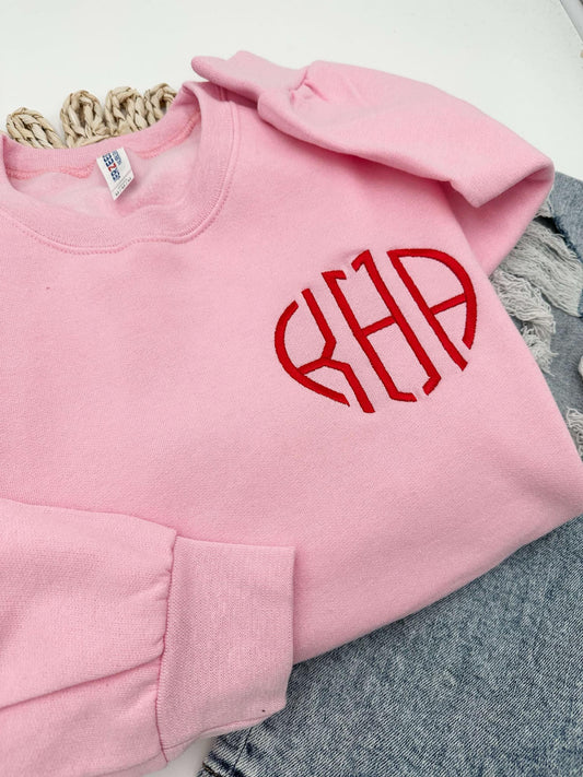 Monogram Heart Sweatshirt