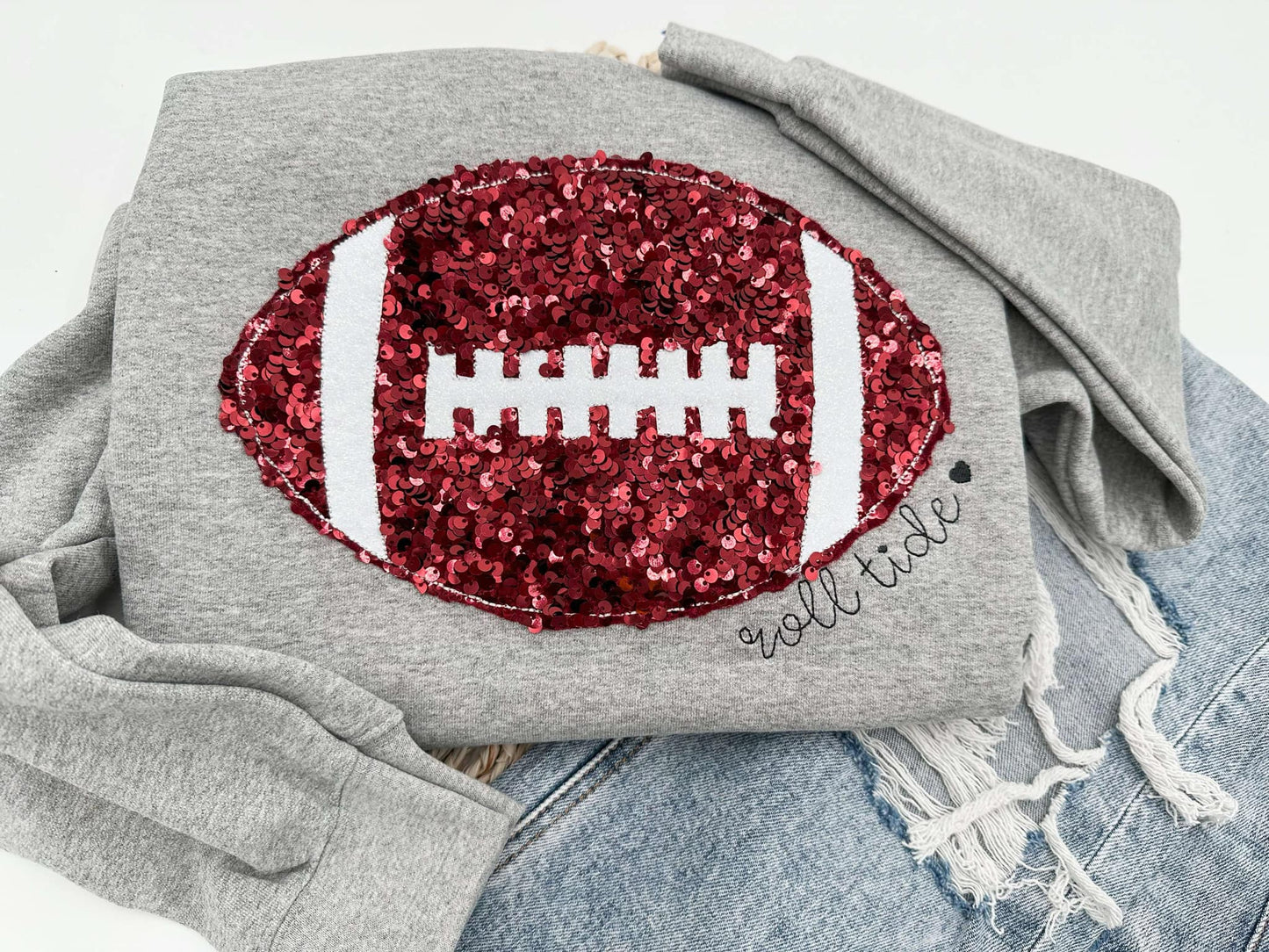 Sequin Football team sweatshirt