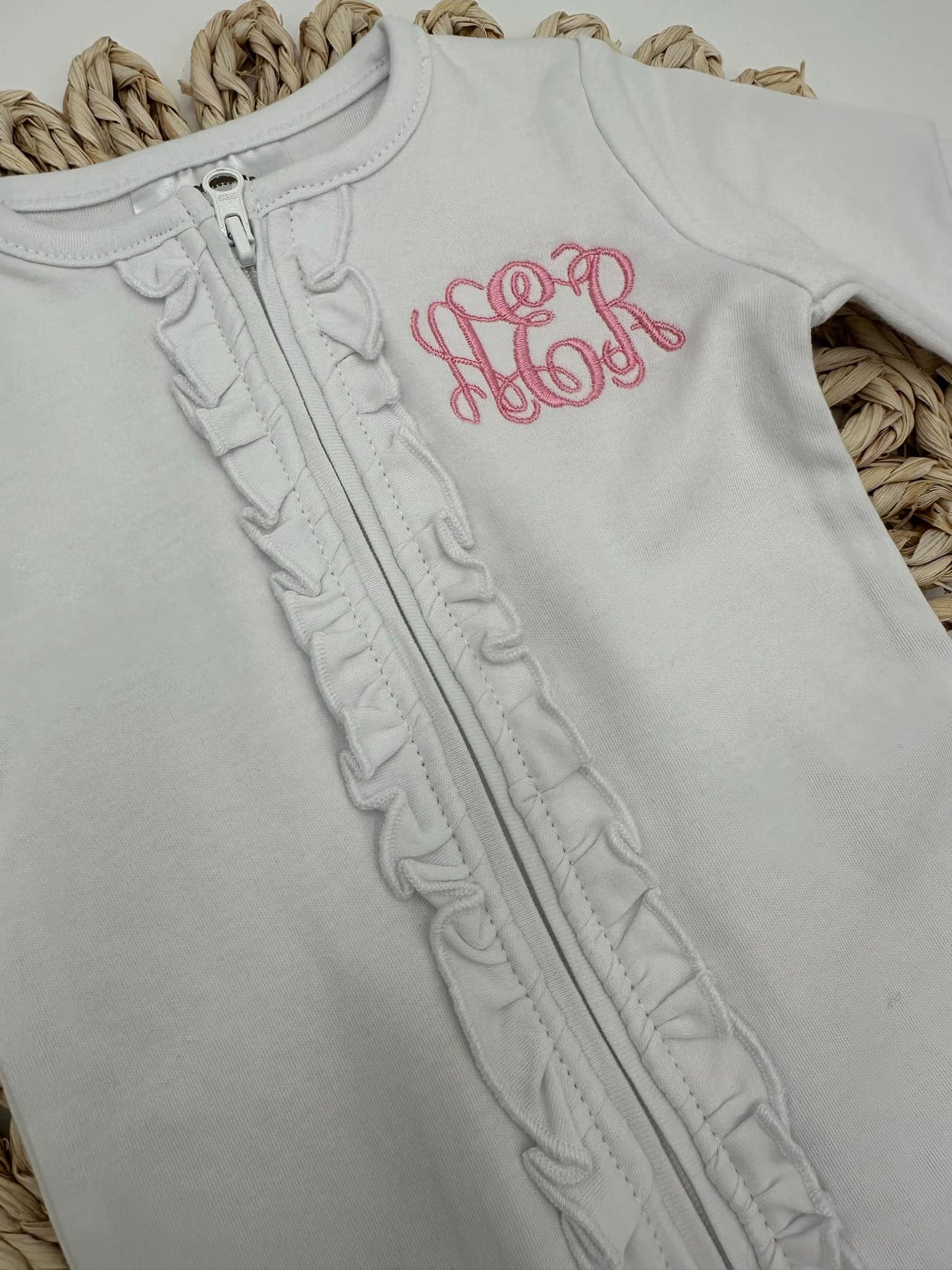 Embroidered Monogram Sleeper