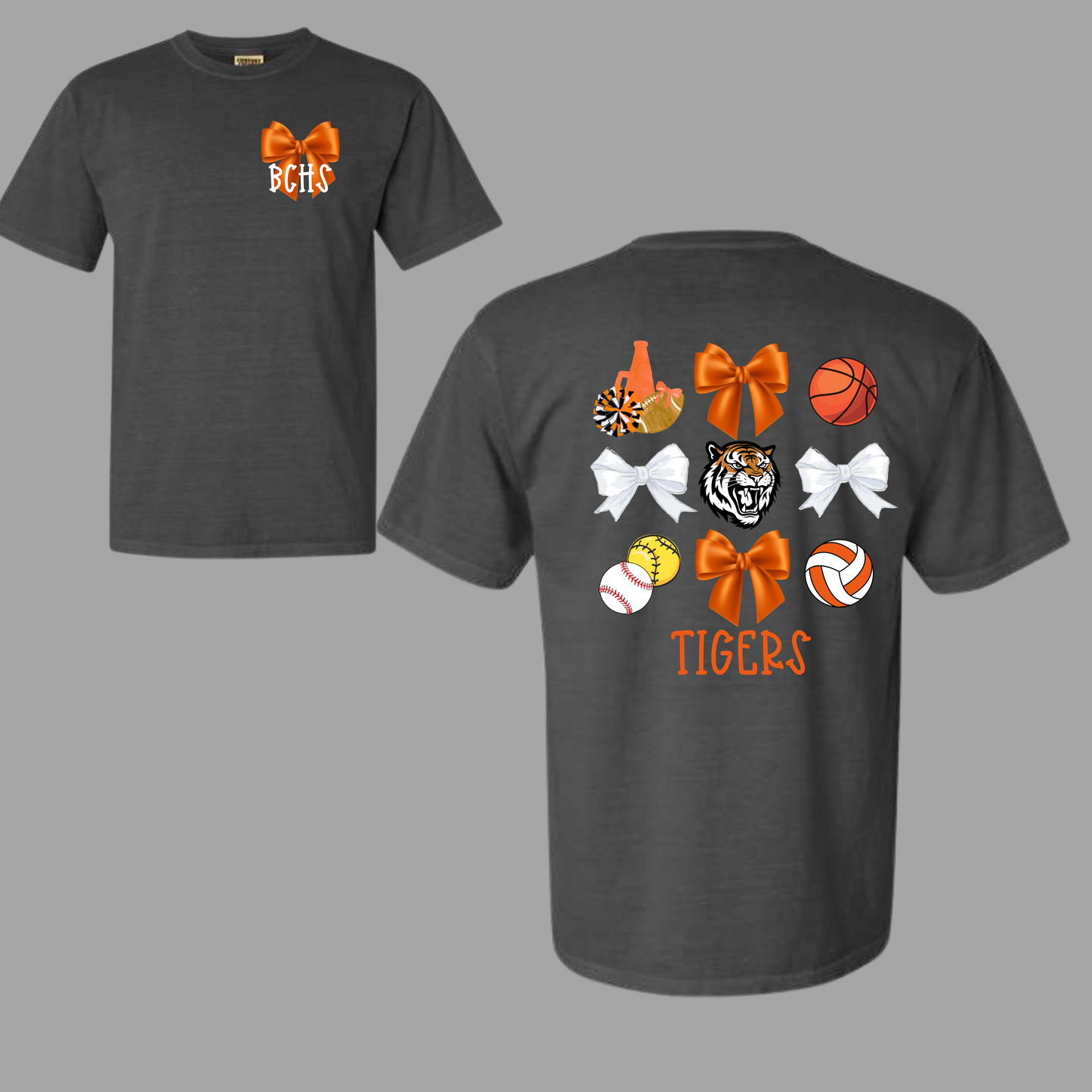 BCHS Tigers Bow Spirit Tee