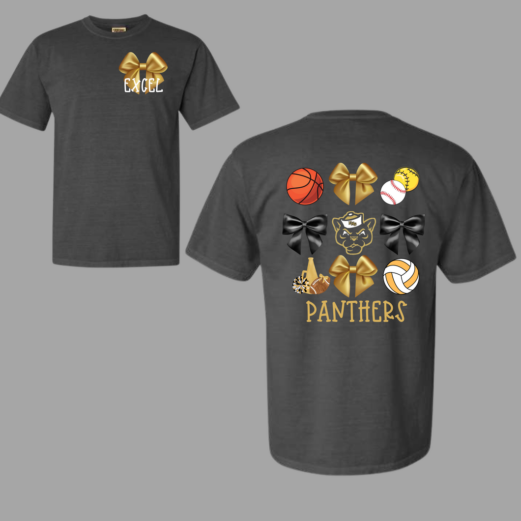 Excel Panthers Bow Spirit Tee