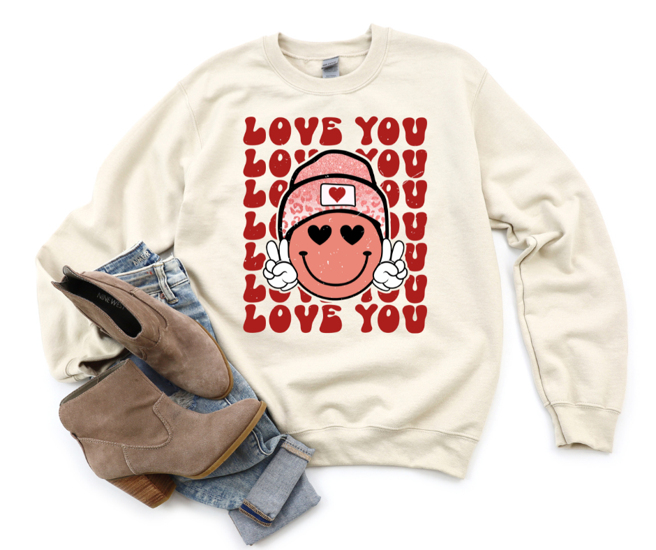 Love You Beanie Sweatshirt/Tee