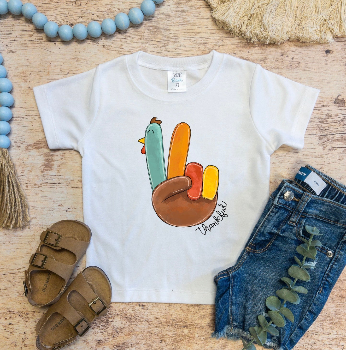 Thankful peace Turkey Tee