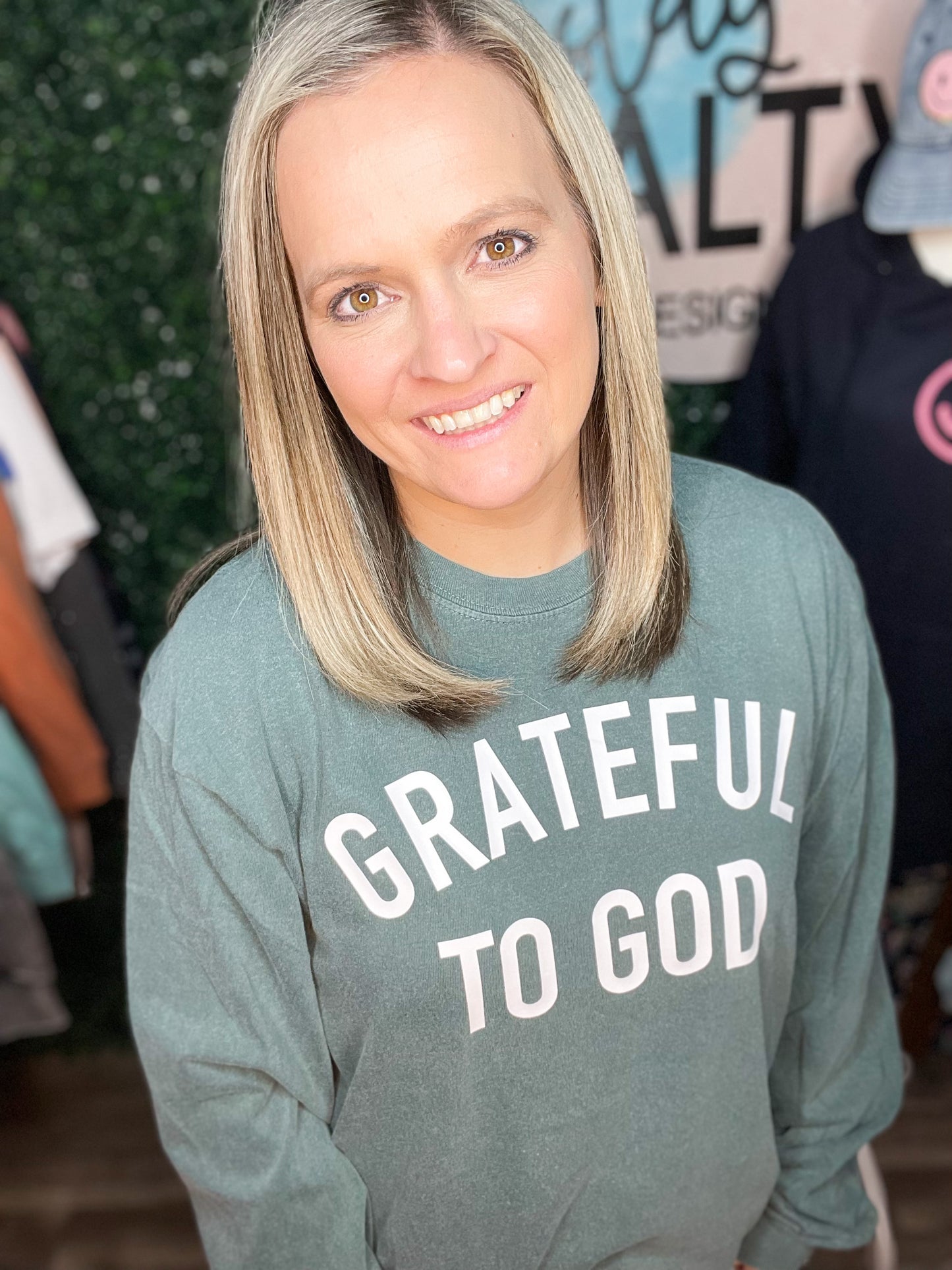 Grateful to God Long sleeve Comfort Colors